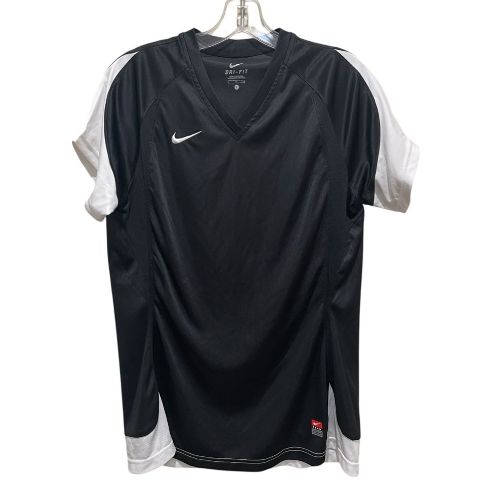 Nike Dri-Fit Team Sports Jersey Black White Women’s Size Large